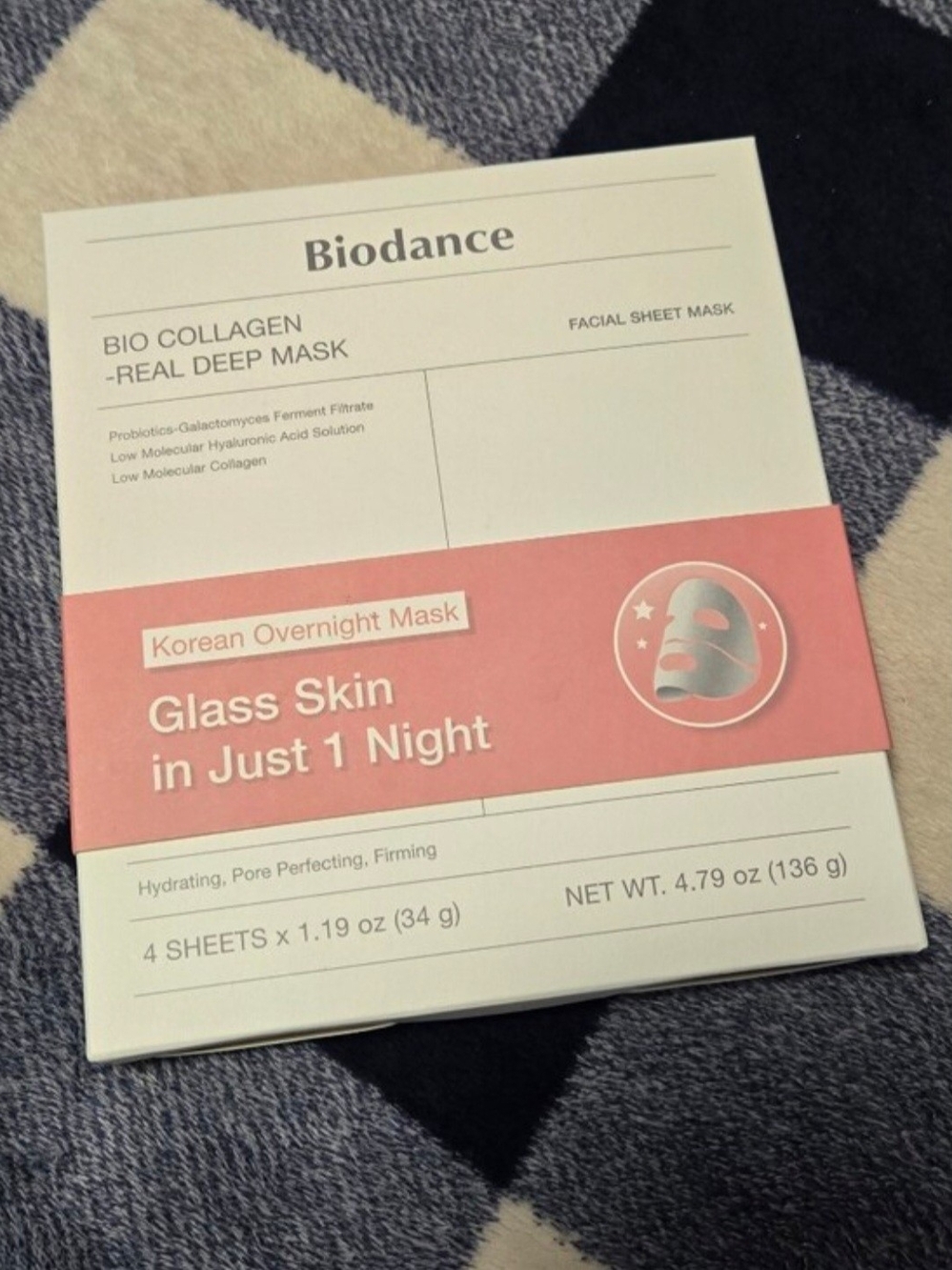 Biodance Glass Skin Overnight Mask — Pink Hydrating Sheet Masks